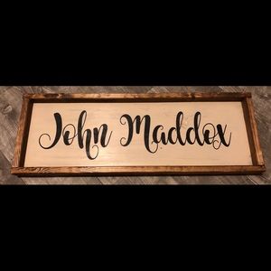 Farmhouse wood sign